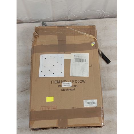 SONGMICS - Meuble de rangement modulable - 4 cubes PVC et Fer - Montage facile avec maillet - Carton usé - Voir photos (1/4)