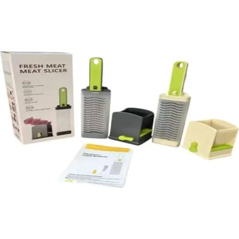 TrAdE Shop Traesio - Affettatrice Manuale Per Carne Fresca Manzo Maiale Dispositivo Per Tagliare Regolabile - (1/3)