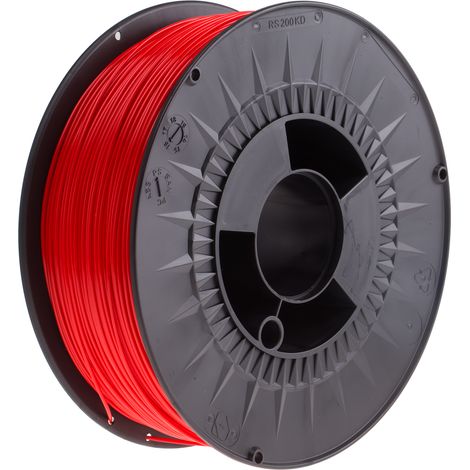 Filament pour imprimante 3D RS PRO, PLA, Ø 1.75mm, Rouge, 1kg, FDM ( Prix pour 1 ) (1/3)
