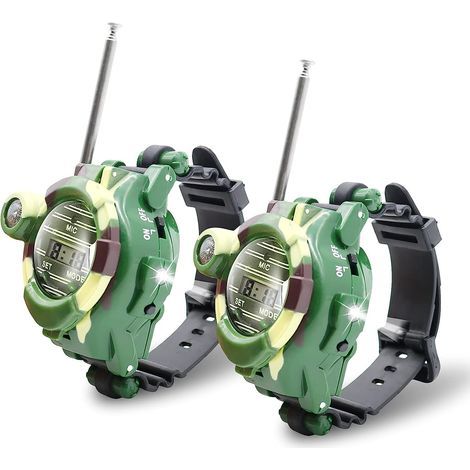 Talkie-walkie pour enfants, talkie-walkie 7 en 1, montre-talkie-walkie bidirectionnelle longue portée, cadeau pour filles et garçons (1/4)
