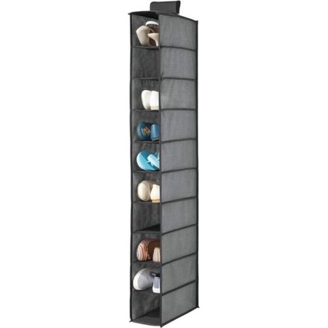 MEUBLE A CHAUSSURES mDesign eacutetagegravere agrave chaussures rangement suspendu pour chaussures avec 10 casiers eacutetageg137 (1/4)