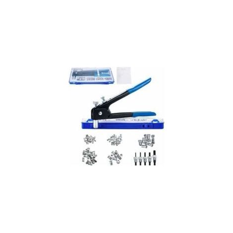 Blindnietpistolen-Set, 86-teilig, M3 M4 M5 M6 M8, Gewindenietmutter, Nietzange, Gewindeeinsetzset (1/5)