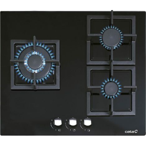 Cata SCI 6021 Placa de Gas 3 Zonas 60cm Negra (1/4)