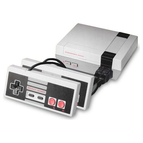 Console 620 jeux installés Classiques Mini Console avec 620 jeux vidéo TV sortie AV Vintage +2 télécommandes