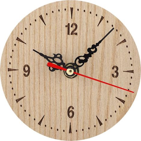 Vintage-Analoguhr, 12 cm – geräuschlos – moderne Dekoration – Wohnzimmer/Schlafzimmer/Büro – schlicht