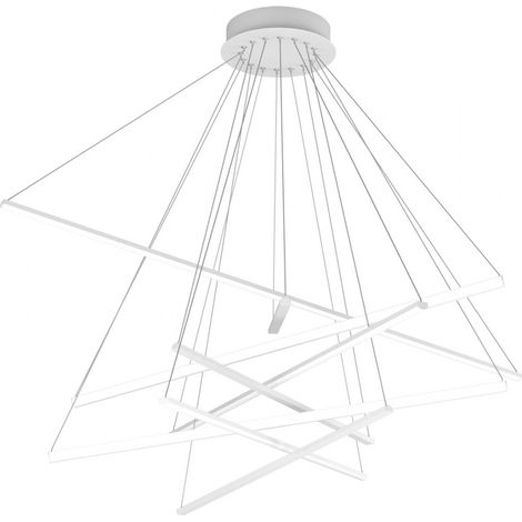 Lampadario moderno bianco top light dna 1182 s80 led sospensione lampada soffitto (1/5)