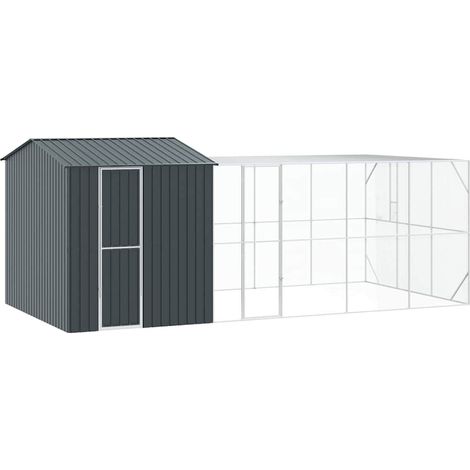 Cage pour oiseaux Anthracite 635 x 304 x 247 cm Acier galvanisé (1/5)