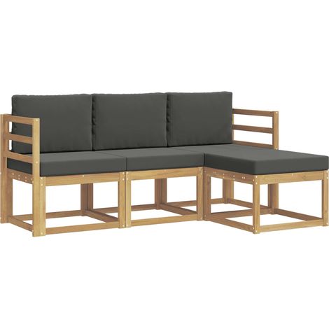 Set di divani da esterno 4 pz Salotto da Giardino (1/5)
