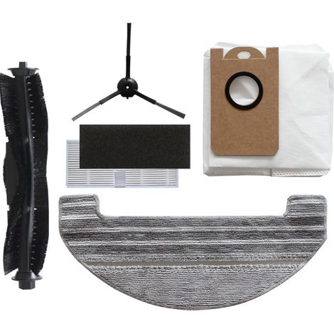 Accessoires pour aspirateur robot M8 Pro/Ultenic T10/Honiture q6 pro : brosse rotative, brosse principale, brosse latérale, filtre. (1/5)
