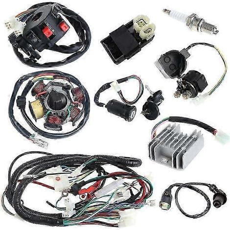 Faisceau de câblage électrique complet avec bobine CDI pour quad, buggy et karting GY6 150 cm³ (1/5)
