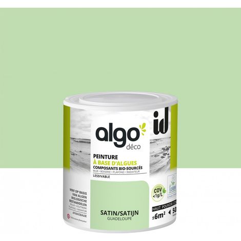 Peinture écologique Algo - Vert Guadeloupe - 0.5L / Satin (1/5)