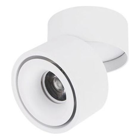 Spot LED d'intérieur orientable à 360 degrés 10 W / Montage en saillie / Éclairage COB / 10 x 10 cm / Applique murale ou spot en aluminium noir 6000 K blanc (1/5)