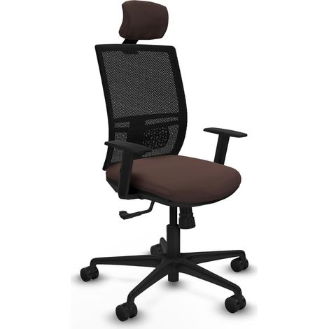 Chaise de bureau piqueras y crespo Yunquera noir mousse haute densité (1/2)
