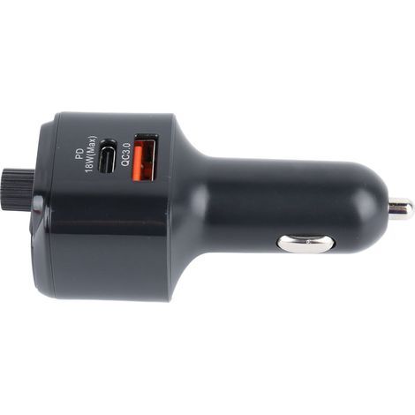 Bluetooth-Kfz-Adapter V5.0, Bluetooth-FM-Transmitter, MP3-Player mit zwei USB-Ladeanschlüssen. (1/5)