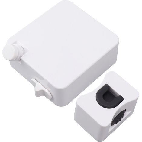 Étendoir à linge rétractable ultra-résistant en acier inoxydable 304, réglable, 9026W, blanc (1/5)