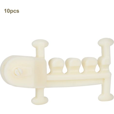 10 poulies blanches à 4 ailettes pour serres, accessoires agricoles et d'élevage (1/5)