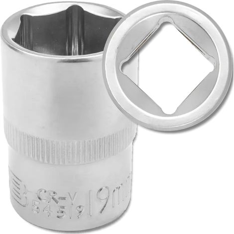 JCB 1/2" 19mm 6-Punkt Cr-V Steckschlüssel (1/5)