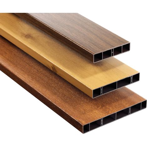 Hohlkammerbrett 120 x 25 mm, farbig, PVC, 6000 mm