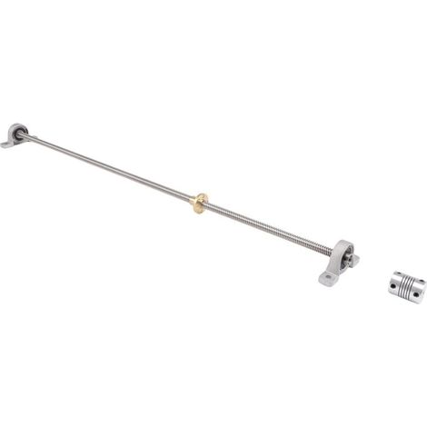 Vite senza fine T8 da 8 mm e 500 mm con dado a sfere per CNC e stampante 3D (1/4)