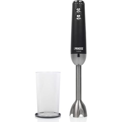Mixeur plongeant - 1 200 W - Lames en inox - Vitesse réglable (1/5)