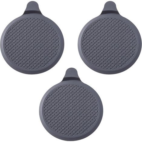 Bouchons de Vidange en Silicone Gris Fonce 3 Pieces Bouchon Baignoire Universel pour Evier Cuisine Lavabo Salle de Bain Douche Bouchon Evier Silicone avec Ventouse Bouche Evier Anti Odeur (1/5)