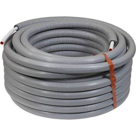 Alu-Verbundrohr 20 x 2 mm mit 9 mm PE-Isolierung, 50 m - Rolle