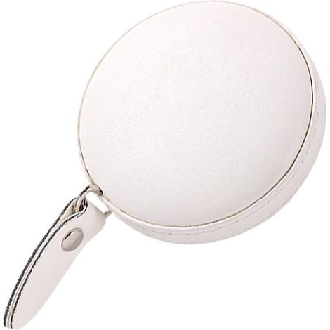 Mètre ruban rétractable avec étui rond en similicuir portable double face (1/5)