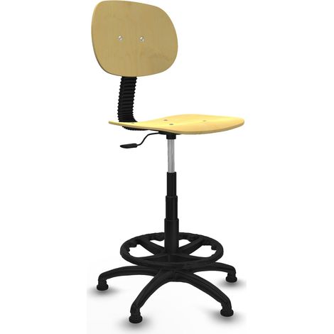 Tabouret haut piqueras y crespo Tus léger dossier ajustable (1/2)