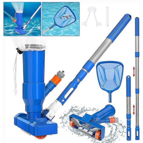 Nettoyeur de piscine portatif à jet, aspirateur de piscine, perche en aluminium (1/5)