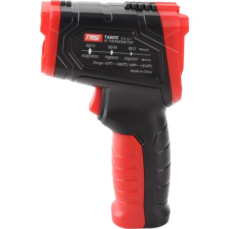 Teans Infrarot-Thermometer (industrielles Infrarot-Thermometer zur Messung der Öltemperatur), neutrale Verpackung + Bedienungsanleitung in Englisch, inklusive Batterie. (1/5)