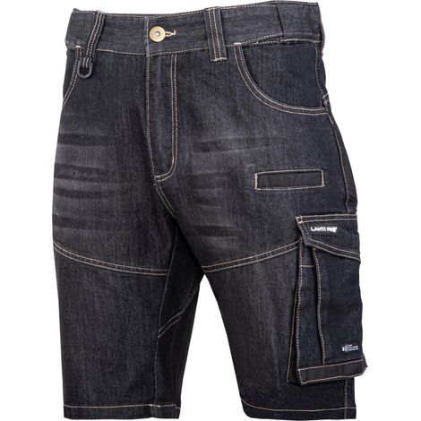 Jeans corti, neri, elasticizzati, rinforzati, 2XL, CE, lahti