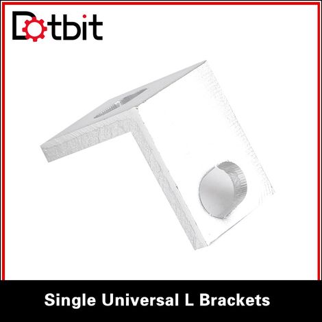 Openbuilds Single Universal L Brackets L-Shaped Cast Aluminum Support Angle Bracket Fixture (1/4)