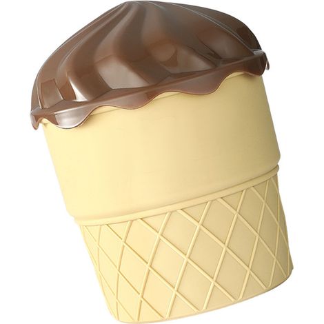 Moule à glaçons en silicone marron, en forme de seau à glace, idéal pour rafraîchir cocktails, whisky et café.