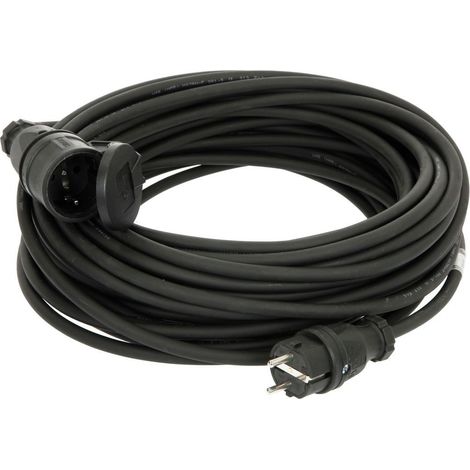 Rallonge UTE H07RN-F fiche/prise noir