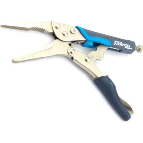 JOBI Extra WX7209, Alicates tipo Morse de 250 mm de longitud extendida, fabricados en acero CR-V, con mecanismo de liberación y tornillo de ajuste para una sujeción precisa