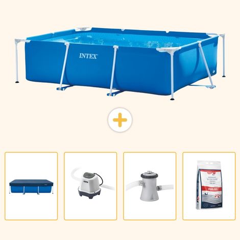 Intex Piscine Tubulaire Rectangulaire - 220x150x60 cm - 5-pièces SCB53
