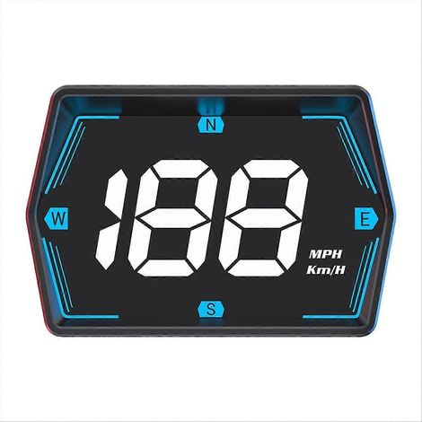 Affichage tête haute (HUD) pour voiture, avec mesure de vitesse par satellite et GPS intégré au véhicule (1/5)