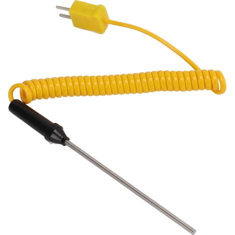Thermomètre à sonde thermocouple type K en acier résistant à la chaleur, poignée isolée, haute précision, réponse rapide, pour mesure de température (1/5)