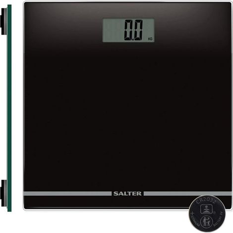 Balanza eléctrica de cristal con pantalla grande Salter 9205 BHCFEU12, negra (1/5)