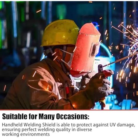 Welding Shield, Handheld - Face Guard, Ergonomic Protection Tool, Heav (1/5)