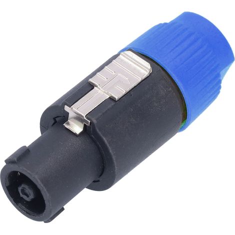 4 connecteurs de câble d'amplificateur audio à verrouillage par rotation pour haut-parleur à 4 pôles CNL4FC (bleu) (1/5)