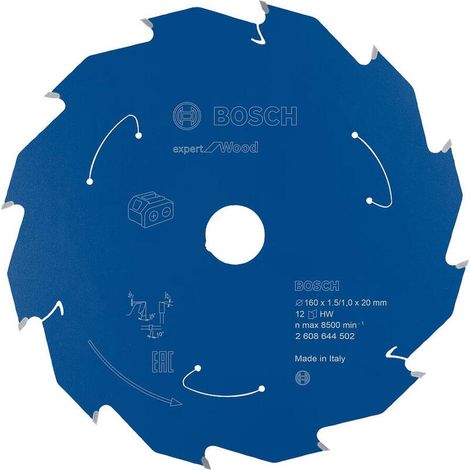 Bosch  Hoja  de  sierra  circular  Expert  for  Wood  para  sierras  circulares  de  mano  a  batería  160  x  1,5  x  20  mm  12  -  2608644502 (1/4)