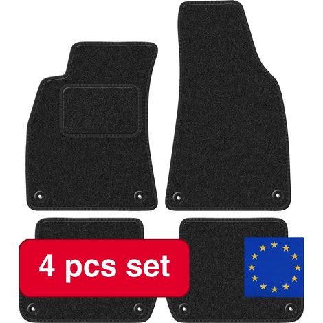 Alfombrillas para coche, ajuste a medida, protección duradera, color negro. (1/5)