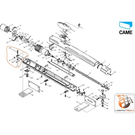 CAME 119RID265 Snodo Attacco Coda Posteriore Per Motore Amico Ricambio