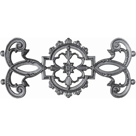 Frise en fonte pour appui de fenêtre ou garde-corps - Hauteur 200mm Largeur 460mm - Double face - À souder - DECO FER FORGE