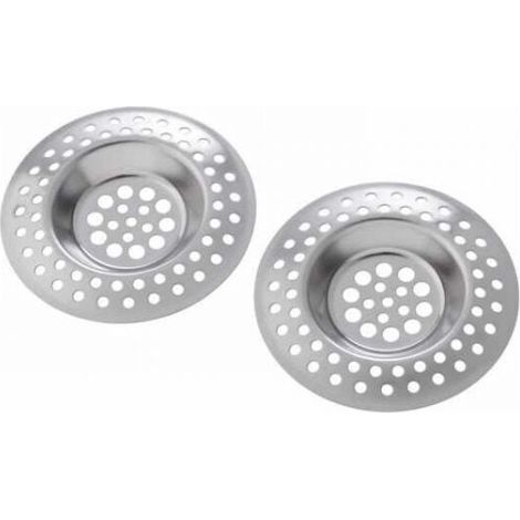 YMYNY Set of 2 Stainless Steel Sink Grates, Round Floor Drain Cover for Bathroom and Kitchen