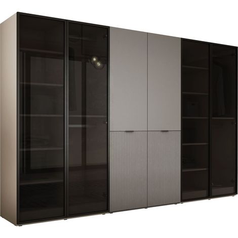 Armadio: Vetro Antisol / Beige Sabbia / Grigio Platino, 300 x 200 x 51 cm (1/5)