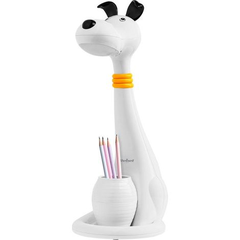 Lámpara de escritorio infantil LED con forma de perro, 3 colores ajustables, modelo Rebel.
