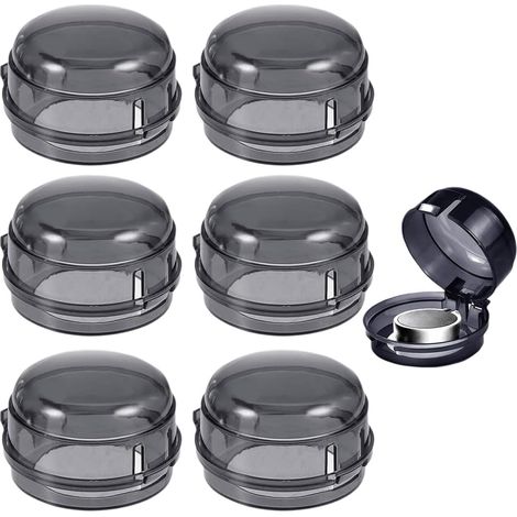 Set di 8 manopole per fornelli a prova di bambino, con retro adesivo, non è necessario smontare le manopole, adatte a manopole per fornelli con un diametro massimo di 4,2 cm, resistenti al calore, pro