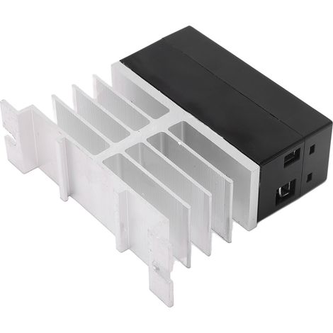 Relais statique BERM® homologué, commande DC 3-32V, sortie AC 24-480V, modèle BEM-LK40DA, interrupteur électronique robuste pour charges industrielles. (1/5)